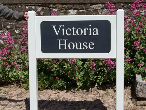 Superior Entrance Sign on Posts