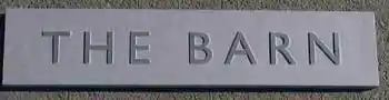 Raised slate letters