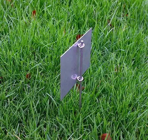 title here stainless steel rod stake