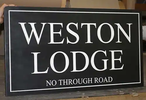 Large slate signs are ideal for farms and estates. Large Slate Sign