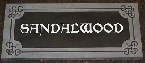 Raised Border - Painted Letters