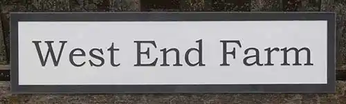 Raised Slate Letters - White Painted Background