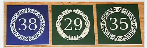 Aluminium Number Signs