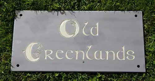 Celtic Style House Sign
