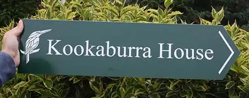 Directional arrow signs made from aluminium composite Directional Arrow Signs