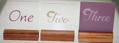 Table Numbers for an Event