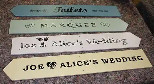 Simple Painted Ply Signs