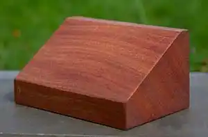 title here Wooden wedge