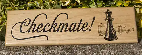 Wooden Sign With Image
