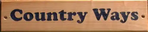 Cherry Wood House Sign