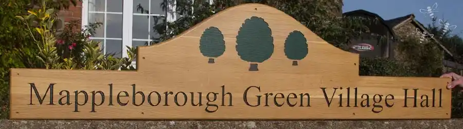 Large Shaped Oak Sign