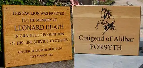 Beautiful Oak Signs