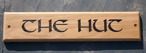Simple Oak Sign