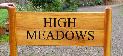Large Wooden Sign