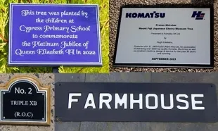 Metal Signs for house signs, memorials and business signage