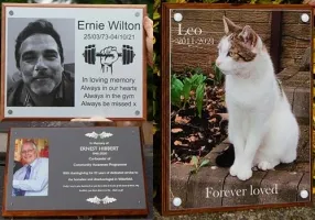 Photos on Memorial Plaques