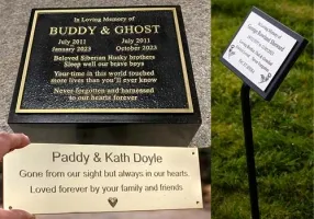The Sign Maker for the very best in Bespoke Memorials - Beautiful Memorial Plaques created just the way you want.