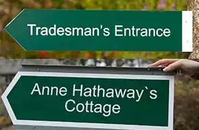 Directional arrows, arrow signs and fingerposts