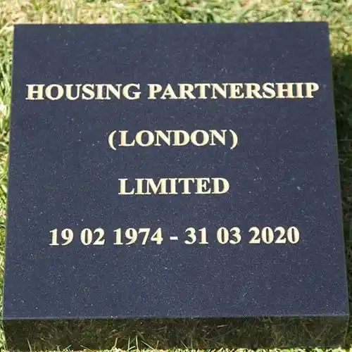 Black Granite Sign