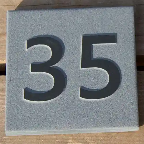 Raised Slate Number