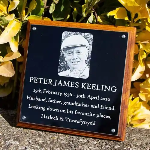 Engraved Black Plaque