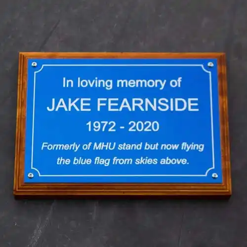 Blue Aluminium - Laser Engraved