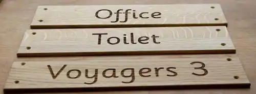 Engraved Wooden Plaques - Indoor Use