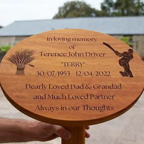 Oval Memorial Plaque