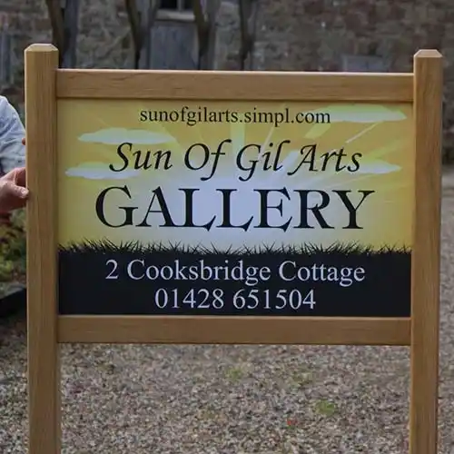 Post also available for this type of sign. Full Colour Business Sign