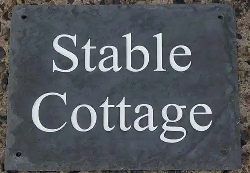Simple Rustic Slate House Sign