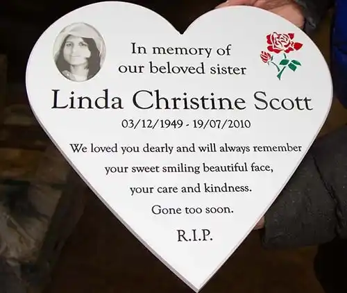Corian Heart Memorial