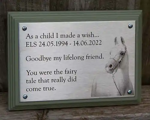 Etched Stainless Steel Photo Memorial