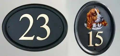 Cast Door Number Signs