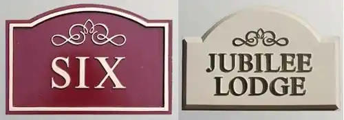 House Signs with Raised Letters