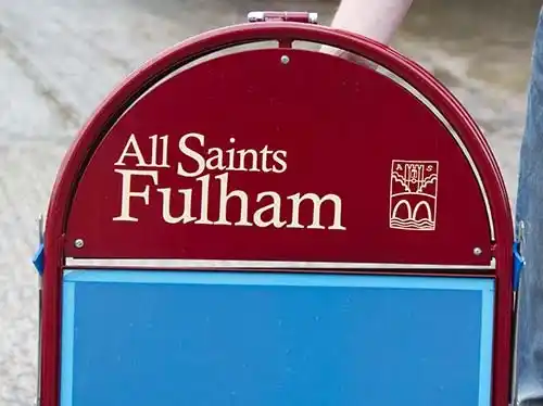 All Saints Fulham A-Board