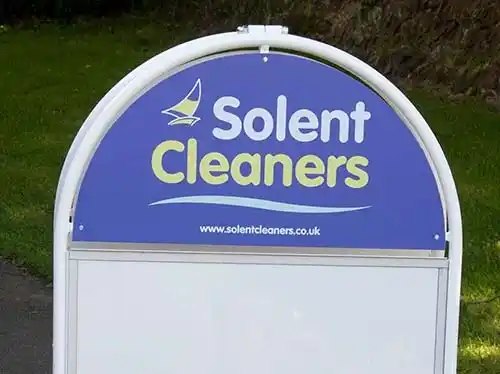 Solent Cleaners A-Board