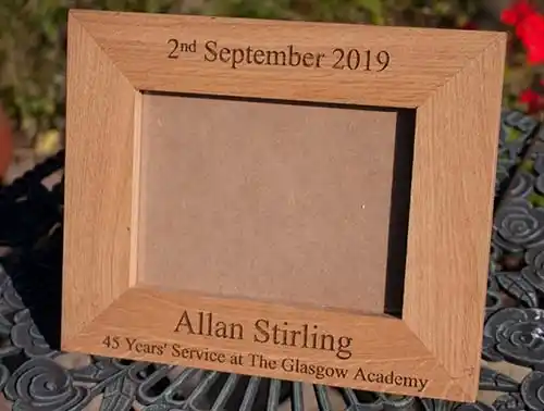 Personalised Oak Photo Frame