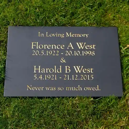 Husband and Wife Granite Memorial