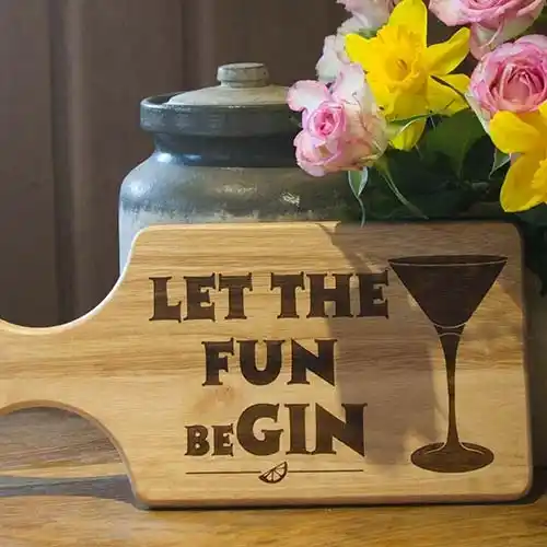 We can laser engrave anything you want! Paddle Board Engraved