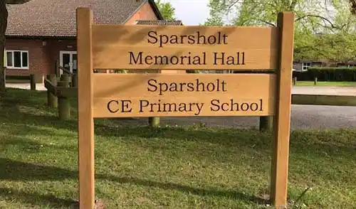 Large Oak Signs In Situ