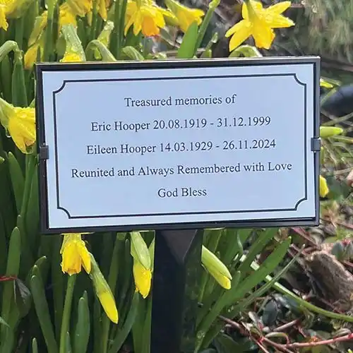 Treasured Memories Grave Marker