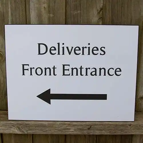 Engraved Information Sign
