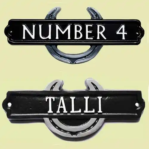 Cast Iron Horseshoe Signs