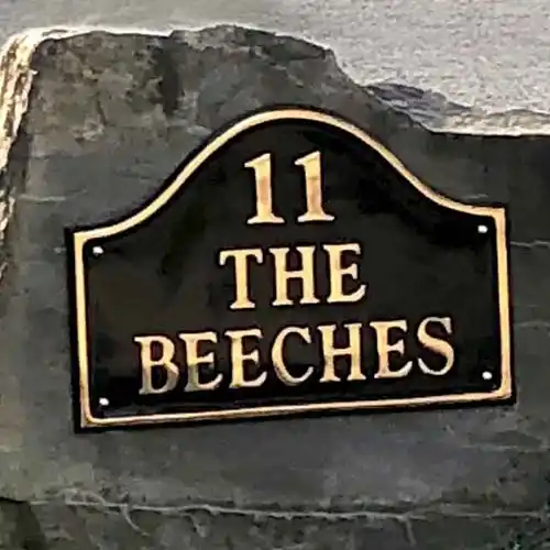 Cast Brass Name Plate
