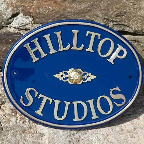 Oval Brass Name Plate