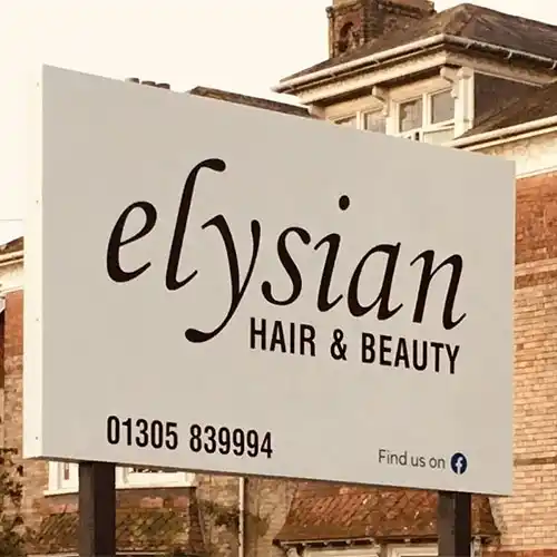 These can be made to any size Simple Fibreglass Business Sign