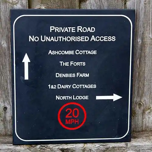 These signs look and feel very smart. Engraved Plaques in Polygood.