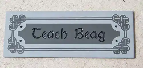 Celtic style house sign Celtic Slate House Sign
