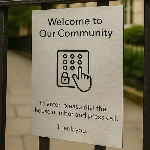 Stainless Steel PLaque for Railings