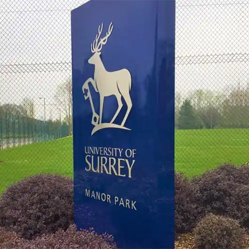 Blue Aluminium Sign